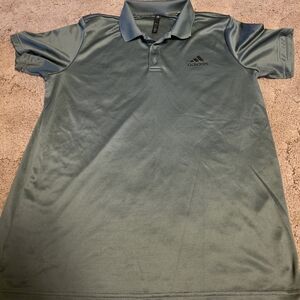 Adidas Men's Green Polo Shirt